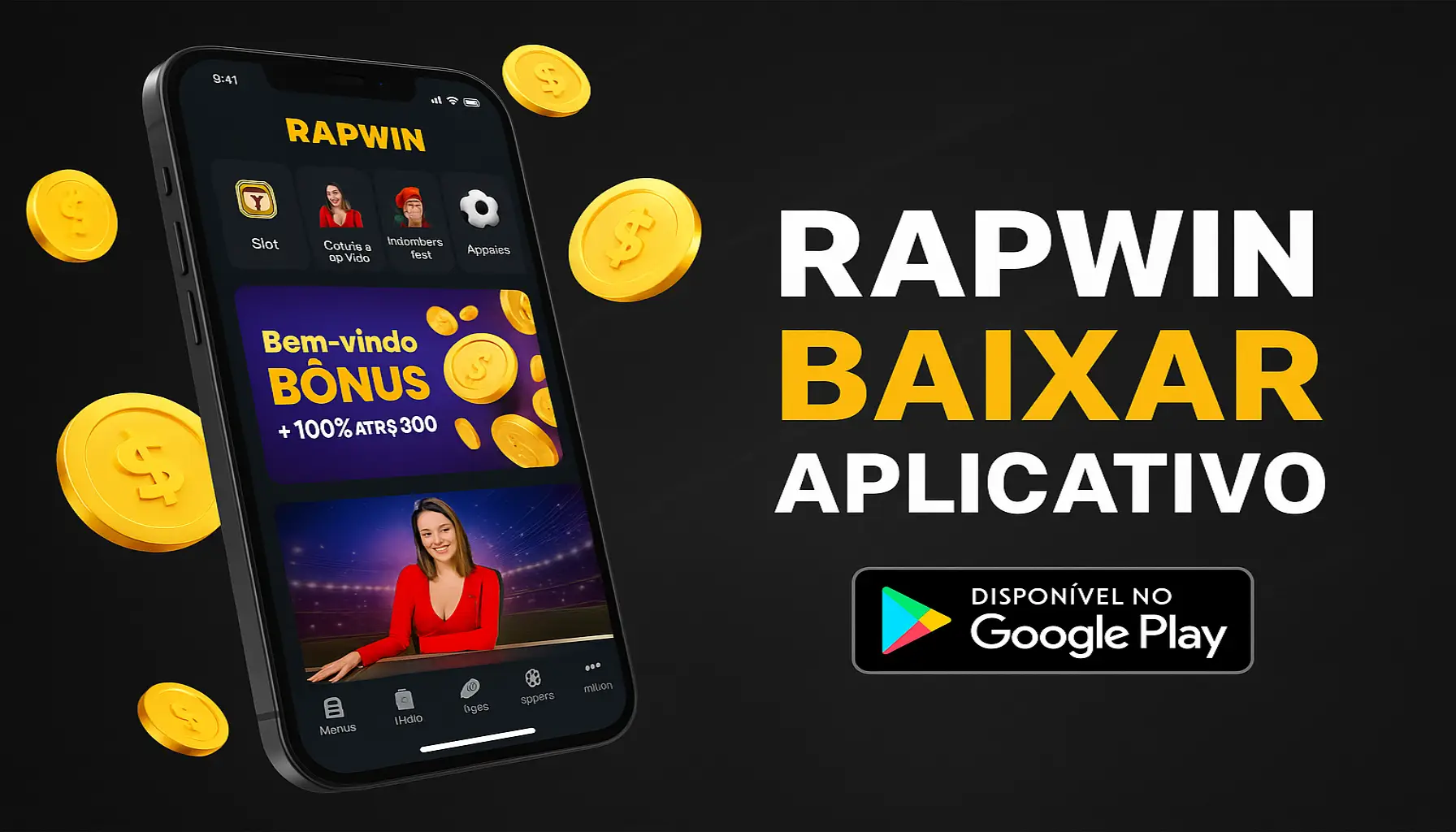 Baixar o RAPWIN Cassino App